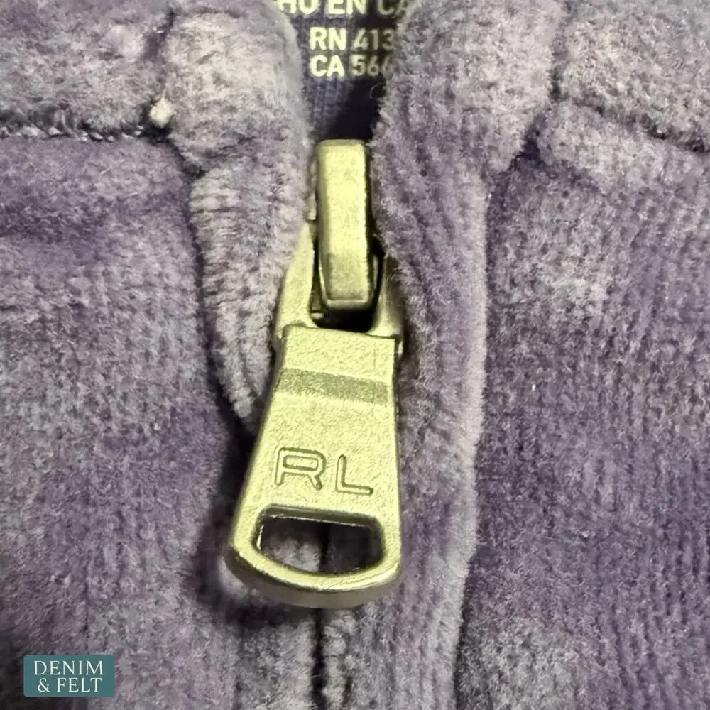 Polo Ralph Lauren‎ Baby Velour Peplum Hoodie Jogger Set Purple Pony Logo 12M